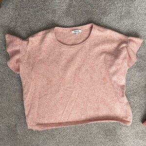 Madewell Ruffle Sleeve Top- small